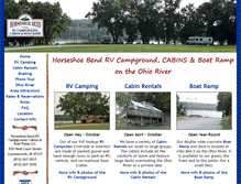 Tablet Screenshot of horseshoebendrv.com